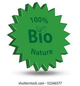 Symbol Bio with a shade on a white background.