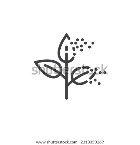 symbol of biodegradable, biodegradable product sign, vector art.