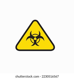 Symbol der Biogefahr, Gefahr, Vektorkunst.