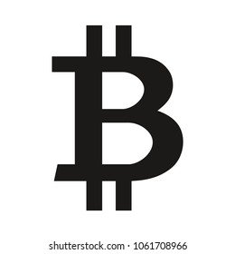 Symbol of bitcoin. Vector illustration of bitcoin. Icon of bitcoin. 
?ryptocurrency. 
