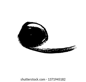 Symbol eines schwarzen Kommas