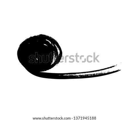 symbol of a black comma