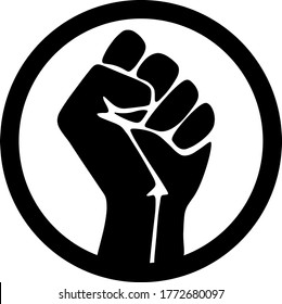 Symbol of the black freedom movement. Black lives matter. Movement for freedom and equality. Flat vector illustration.