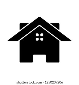 symbol black vector icon home