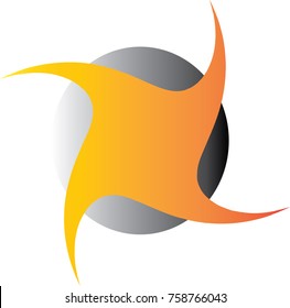 symbol with black and white background