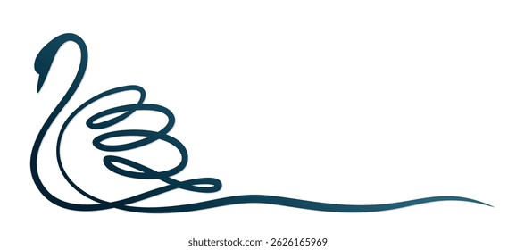 O símbolo do cisne azul com onda.
