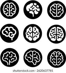 Symbol of the brain in the human eps