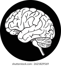 Symbol of the brain in the human eps