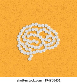 symbol of brain pills