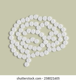 symbol of brain pills