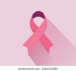 Symbol of Breast cancer awareness month in October.