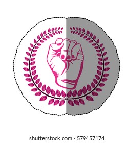 symbol Breast cancer emblem icon, vector illustration design