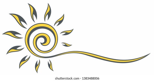 Symbol of the bright summer sun.