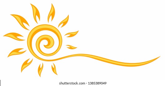 Symbol of the bright summer sun.