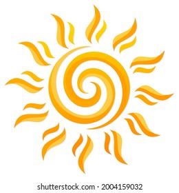 Symbol of the bright summer sun.