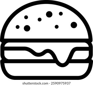 The symbol of burger or zinger burger