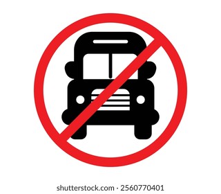 symbol buses are prohibited crossing
