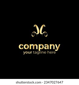 Symbol c logo on white and black background, can be used for art companies, sports, etc