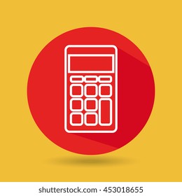 symbol of calculator isolated icon design, vector illustration  graphic 