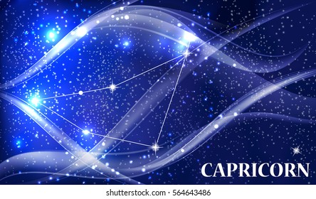 Symbol: Capricorn Zodiac Sign. Vector Illustration. EPS10