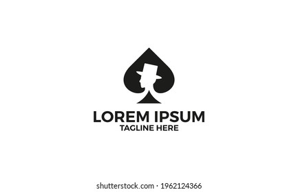 Symbol Card Poker With Human Vector logo design inspirations