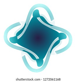 Symbol of Cardinal Direction. Vector Icon.