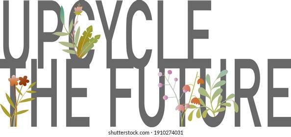 A symbol of caring about the future and recycling waste. Transparent background.