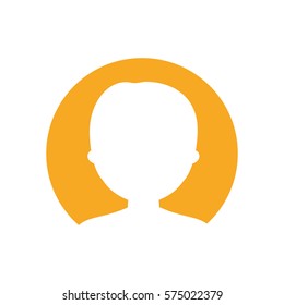 symbol casual man formal face icon, vector illustration