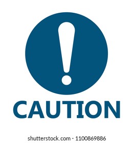 symbol caution sign icon,Exclamation mark ,Warning Dangerous icon on white background
