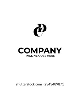 Symbol CD letter logo on white background, can be used for art companies, sports, etc
