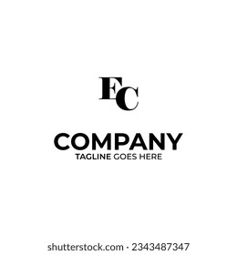 Symbol CE letter logo on white background, can be used for art companies, sports, etc