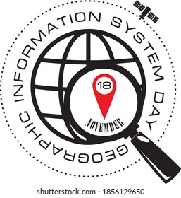 Symbol For The Celebration Of Geographic Information System