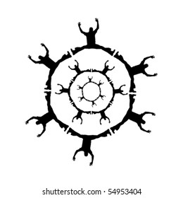 Symbol for celebration, rune like.