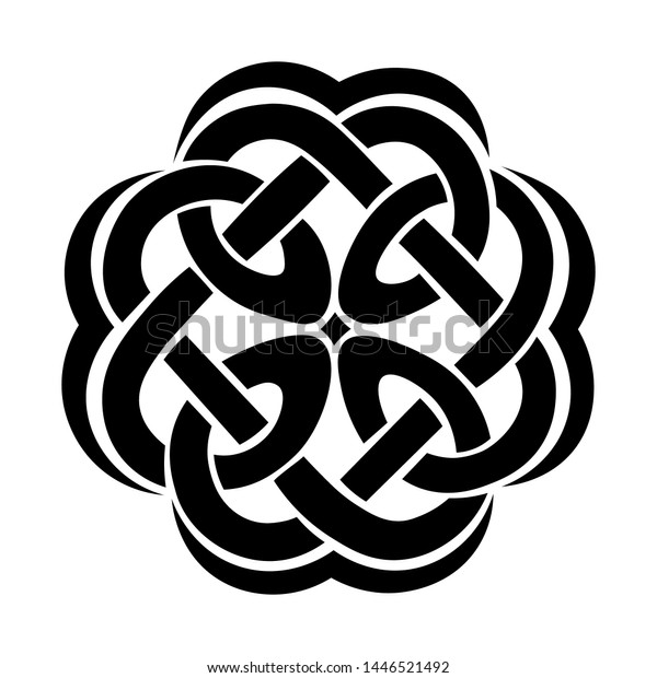Symbol Celtic Elements Vector Illustration Isolated Stock Vector ...