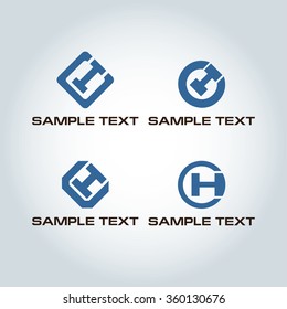 Symbol of a C-H and executed in blue color