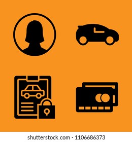 symbol, change, paying and object icons set. Vector illustration for web and design
