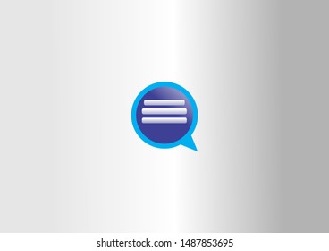 Symbol chatting vector icon illustration on white background.