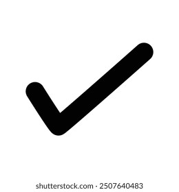 Symbol of check mark icon.