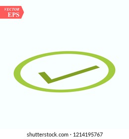 Symbol of Checked. Thin green Icon of Multimedia. Stroke Pictogram Graphic for Web Design. Quality Outline Vector Symbol Concept. Premium Mono Linear Beautiful Plain Laconic Logo eps 10