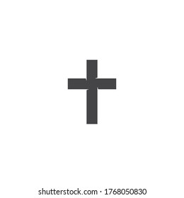 symbol of Christian cross,vector icon logo illustration design 