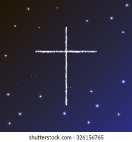 The symbol of Christianity. Christian cross.