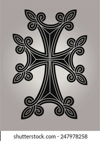 Symbol of Christianity, vector cross