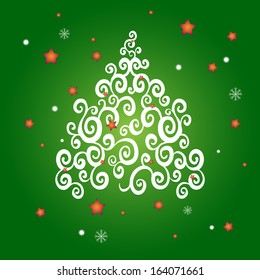 A symbol of Christmas and New Year. Fir-tree