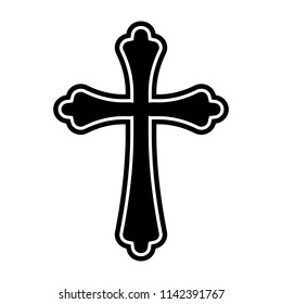 Ornate Christian Cross Vector Stock Vector (Royalty Free) 245088538