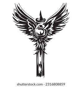 Symbol of a church cross Christianity religion symbol.
