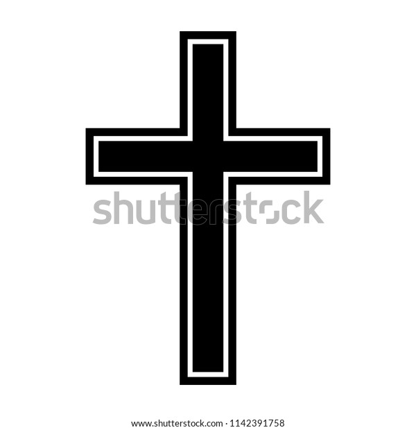 Symbol Church Cross Christianity Religion Symbol Stock Vector (Royalty ...