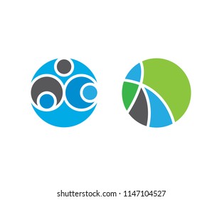 Symbol circle abstract, style icon round