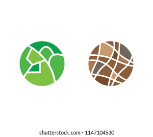 Symbol circle abstract, style icon round