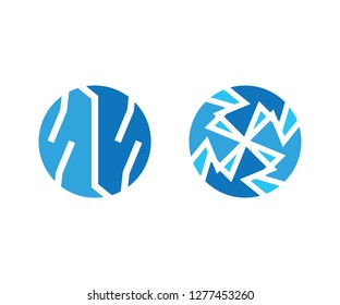 Symbol circle icon world abstract and sign round