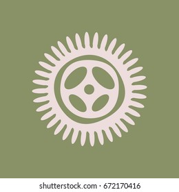 Symbol circles ancestors indigenous culture America